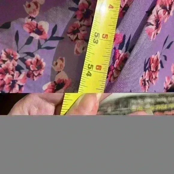 NWT Girl With Curves Purple Floral Maxi Dress Bohemian Summer Womens Size Large - Picture 6 of 12